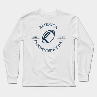 Independence Day. July 4. Illustration with a baseball Long Sleeve T-Shirt